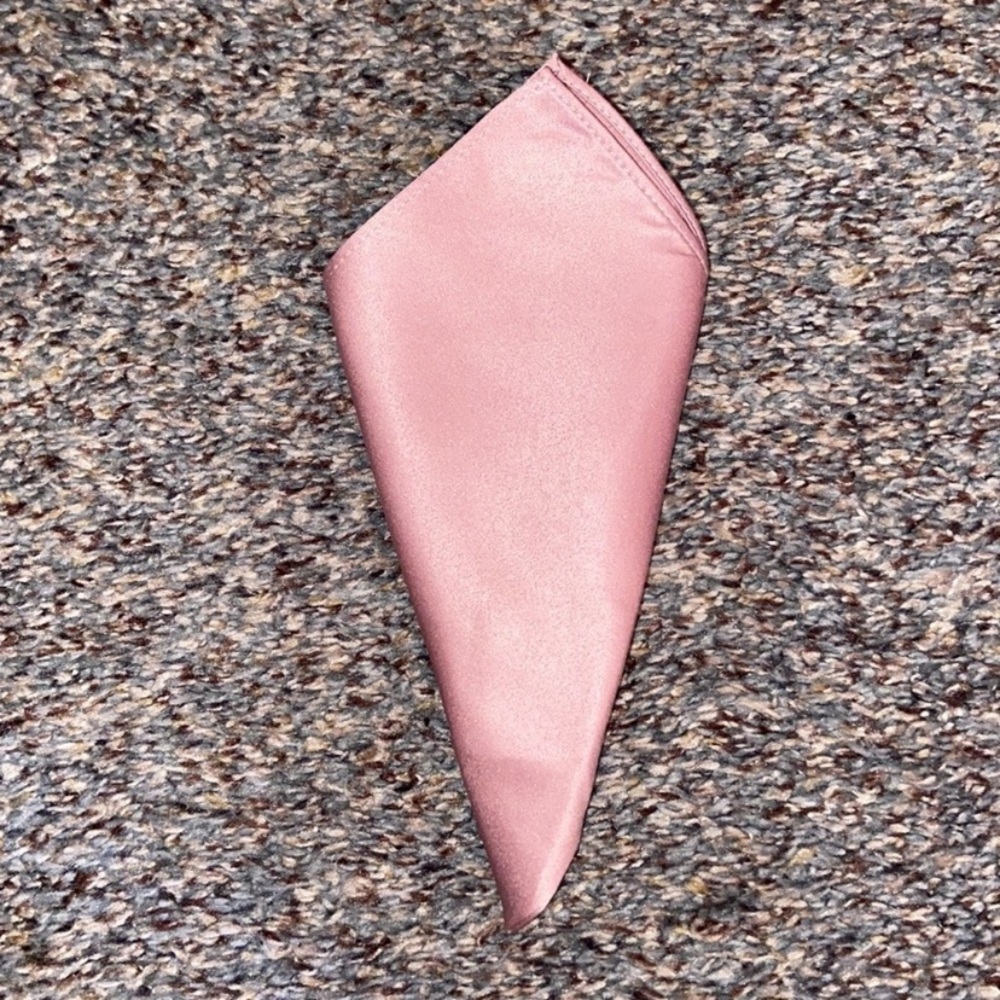 1 dusty rose matte satin pocket square from Azazie!